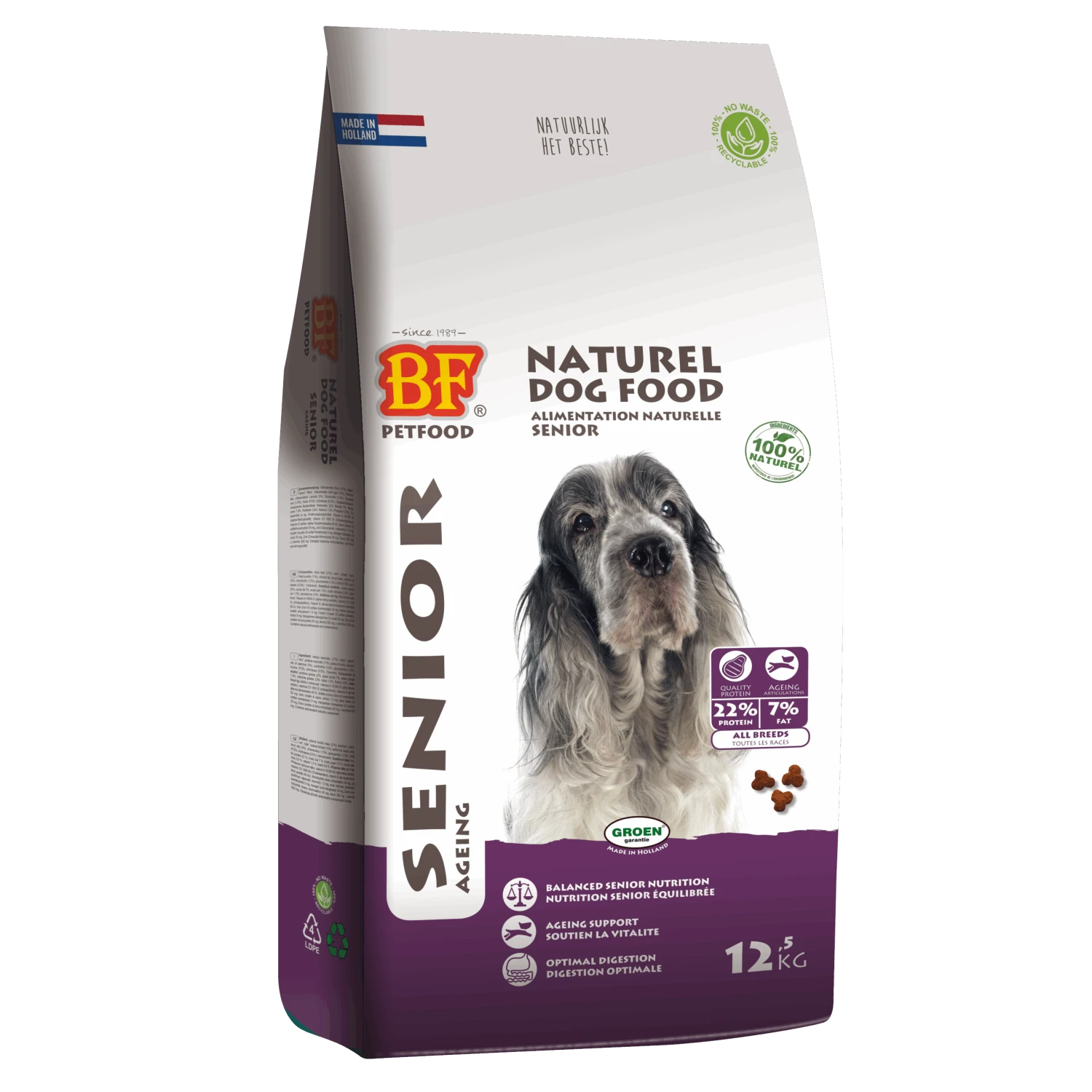 Biofood Bf Petfood Senior Hondenvoer 12,5kg 1 Biofood Bf Petfood Senior Hondenvoer 12,5kg