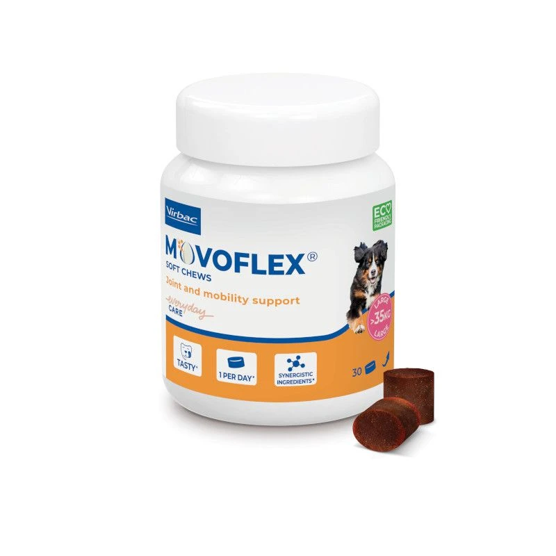 Virbac Movoflex Hond >35kg - 30 Chews 1 Virbac Movoflex Hond >35kg - 30 Chews