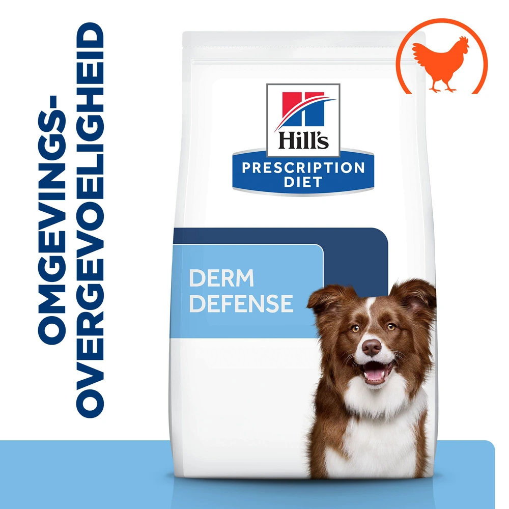 Hill's Prescription Diet Derm Defense Environmental Sensitivities Hondenvoer Met Kip 4kg 2 Hill's Prescription Diet Derm Defense Environmental Sensitivities Hondenvoer Met Kip 4kg - Afbeelding 2