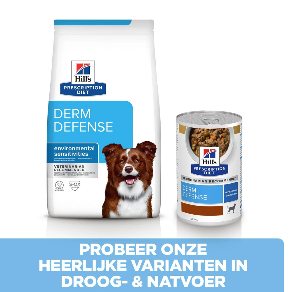 Hill's Prescription Diet Derm Defense Environmental Sensitivities Hondenvoer Met Kip 1.5kg 6 Hill's Prescription Diet Derm Defense Environmental Sensitivities Hondenvoer Met Kip 1.5kg - Afbeelding 6
