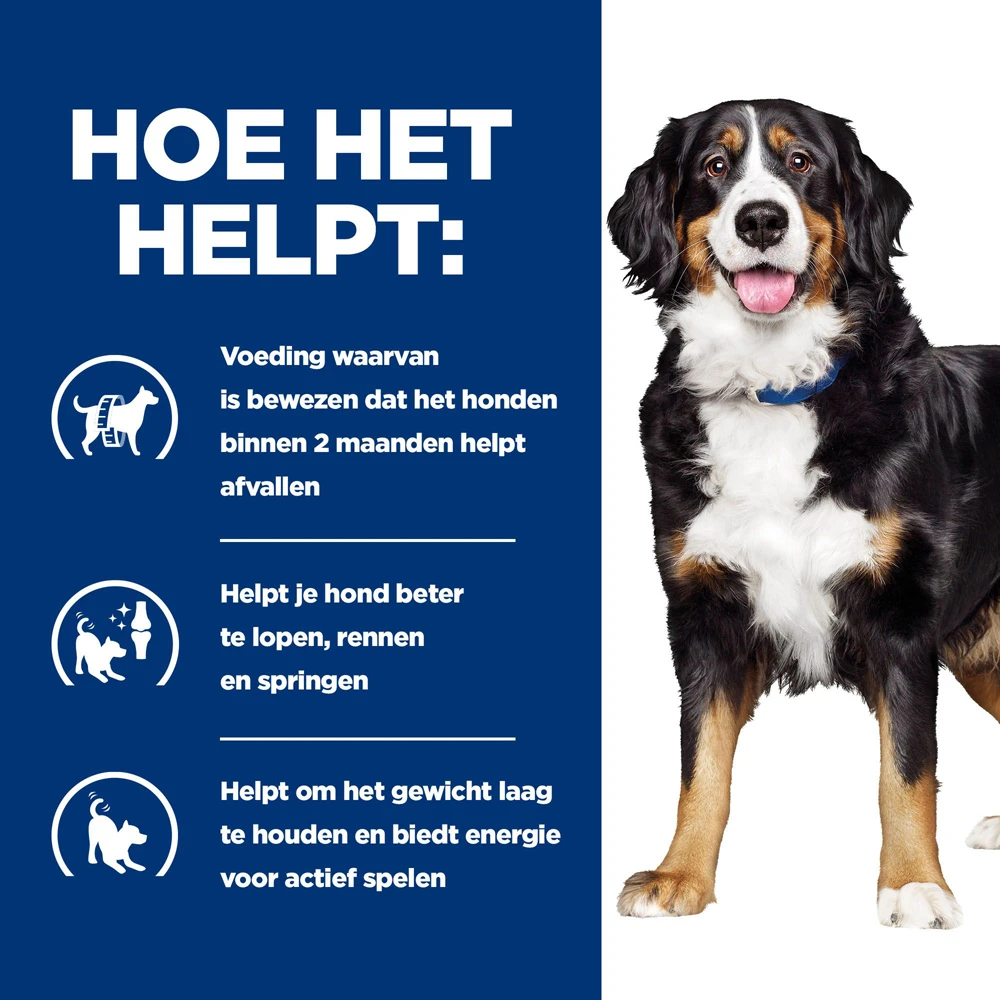 Hill's Metabolic + Mobility Tonijn & Groenten Stoofpotje Hond 12x354g 4 Hill's Metabolic + Mobility Tonijn & Groenten Stoofpotje Hond 12x354g - Afbeelding 4