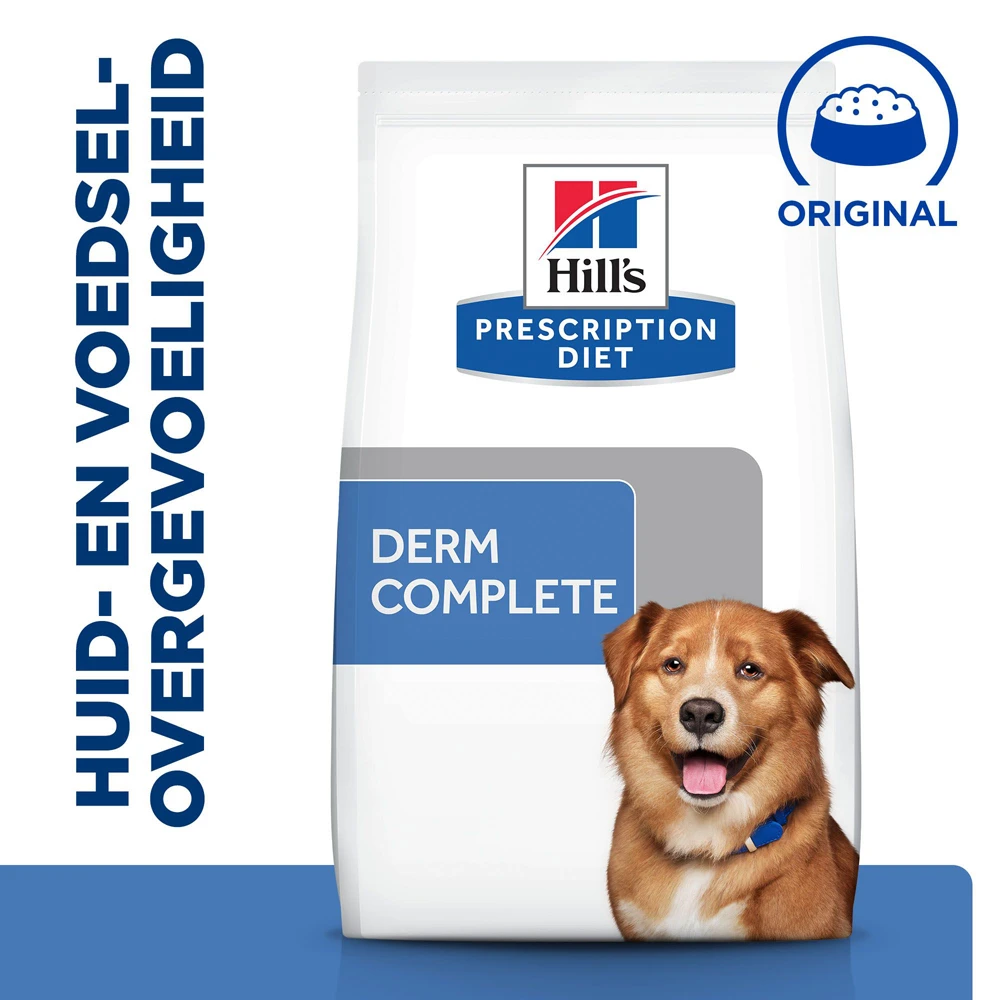Hill's Prescription Diet Derm Complete Hondenvoer 12 Kg Zak 2 Hill's Prescription Diet Derm Complete Hondenvoer 12 Kg Zak - Afbeelding 2