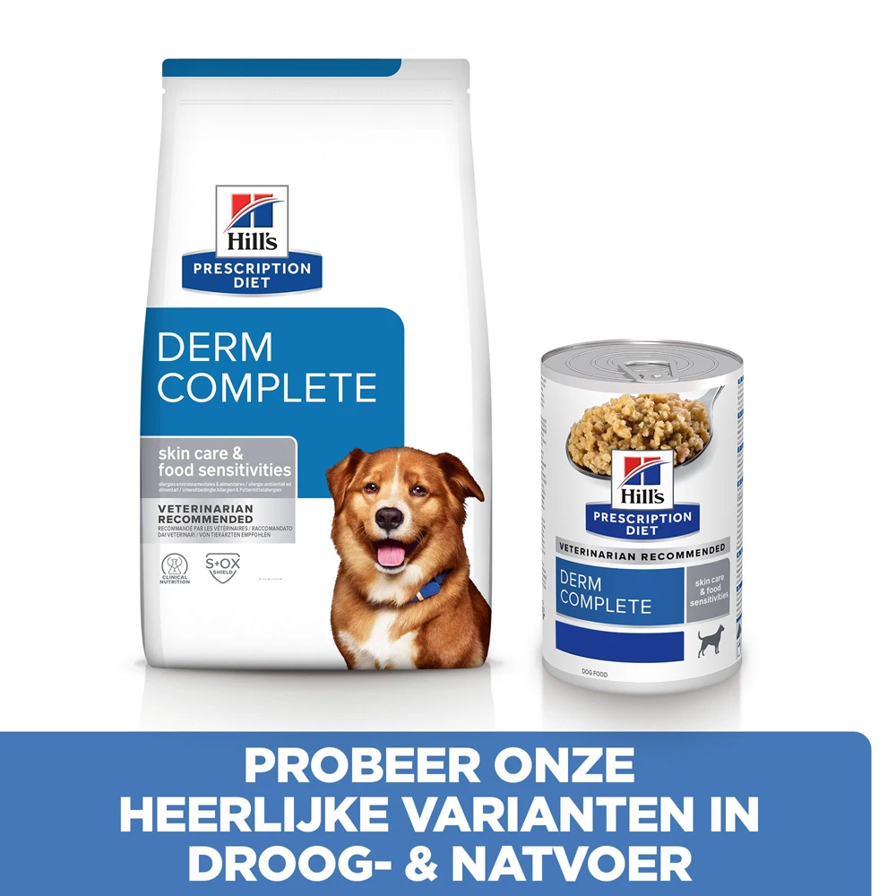 Hill's Prescription Diet Derm Complete Hondenvoer 12 Kg Zak 6 Hill's Prescription Diet Derm Complete Hondenvoer 12 Kg Zak - Afbeelding 6