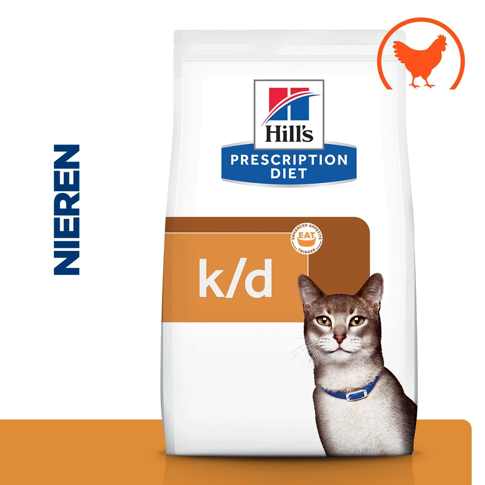 Hill's Hill’s Prescription Diet K/D – Kattenvoer Met Kip – 1,5kg 2 Hill's Hill’s Prescription Diet K/D – Kattenvoer Met Kip – 1,5kg - Afbeelding 2