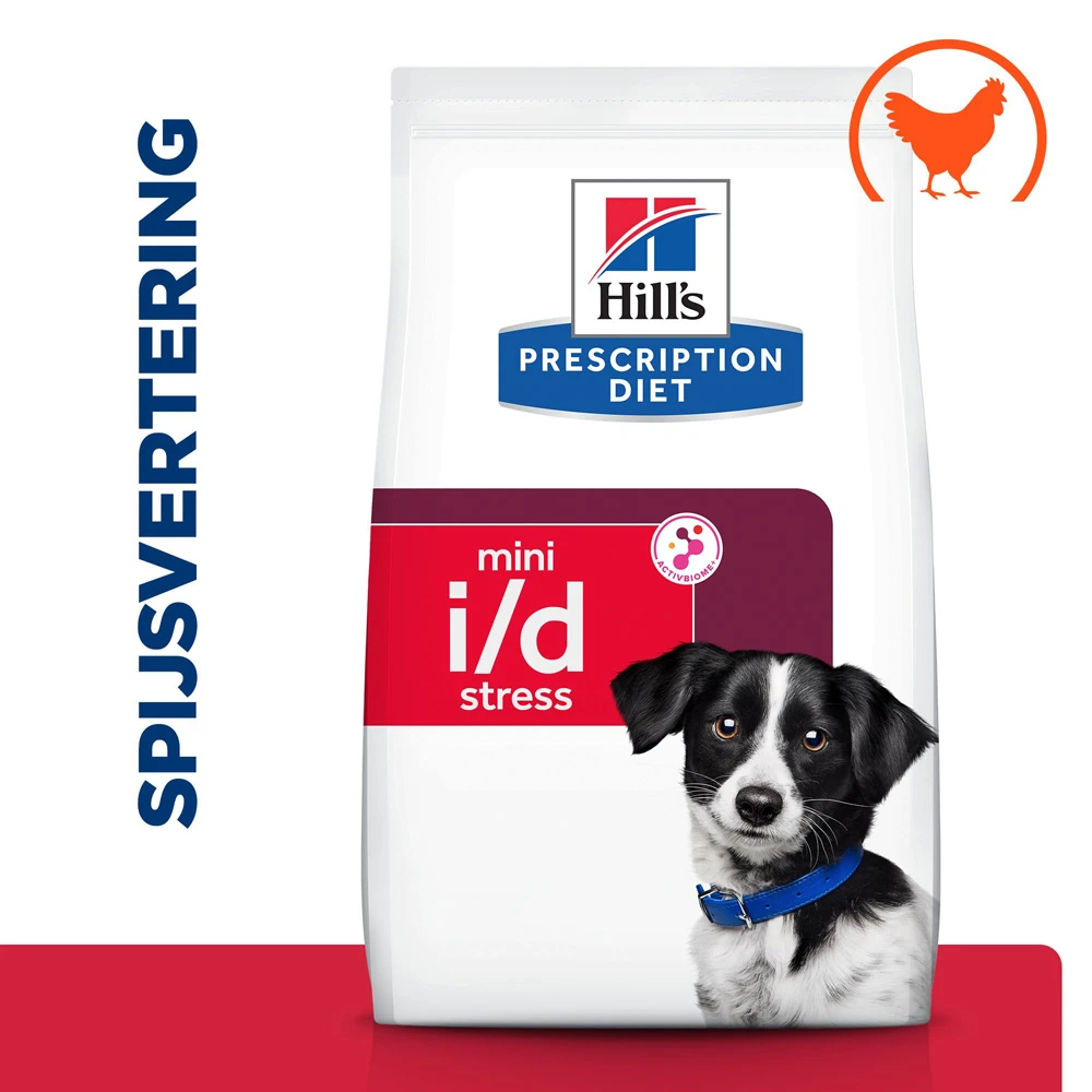 Hill's Prescription Diet I/d Stress Mini Digestive Care Hondenvoer Met Kip 3kg 2 Hill's Prescription Diet I/d Stress Mini Digestive Care Hondenvoer Met Kip 3kg - Afbeelding 2