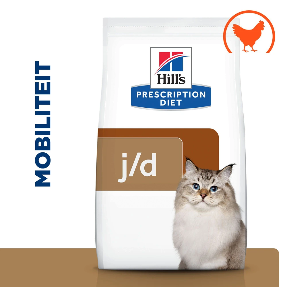 Hill's Prescription Diet J/d Joint Care Kattenvoer Met Kip 3kg 2 Hill's Prescription Diet J/d Joint Care Kattenvoer Met Kip 3kg - Afbeelding 2
