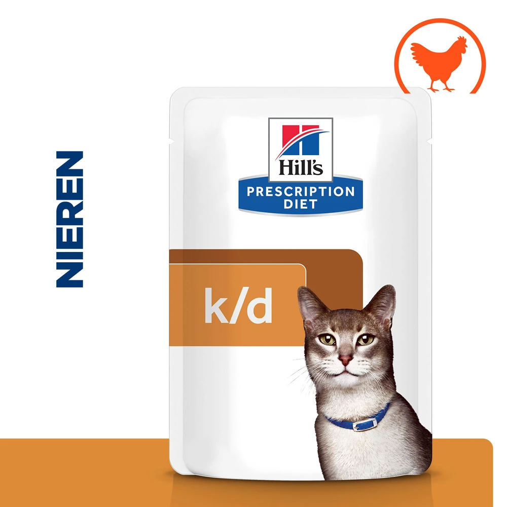 Hill's Hill’s Prescription Diet K/D – Kattenvoer Met Kip – Maaltijdzakjes 12x85g 2 Hill's Hill’s Prescription Diet K/D – Kattenvoer Met Kip – Maaltijdzakjes 12x85g - Afbeelding 2