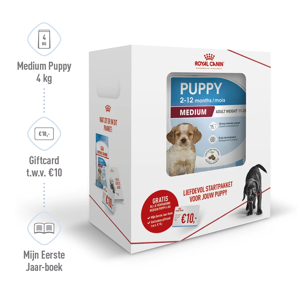 Royal Canin Medium Junior - Hondenvoer - 4kg 2 Royal Canin Medium Junior - Hondenvoer - 4kg - Afbeelding 2