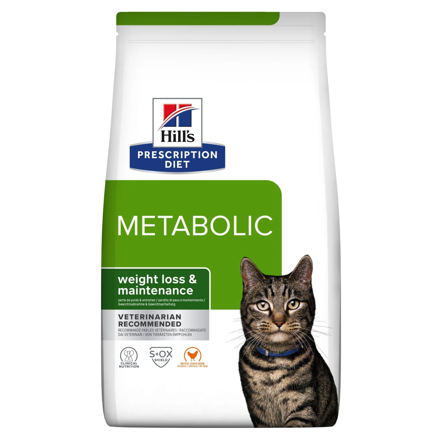 Hill's Prescription Diet Metabolic Weight Management Kattenvoer Met Kip 3kg 1 Hill's Prescription Diet Metabolic Weight Management Kattenvoer Met Kip 3kg