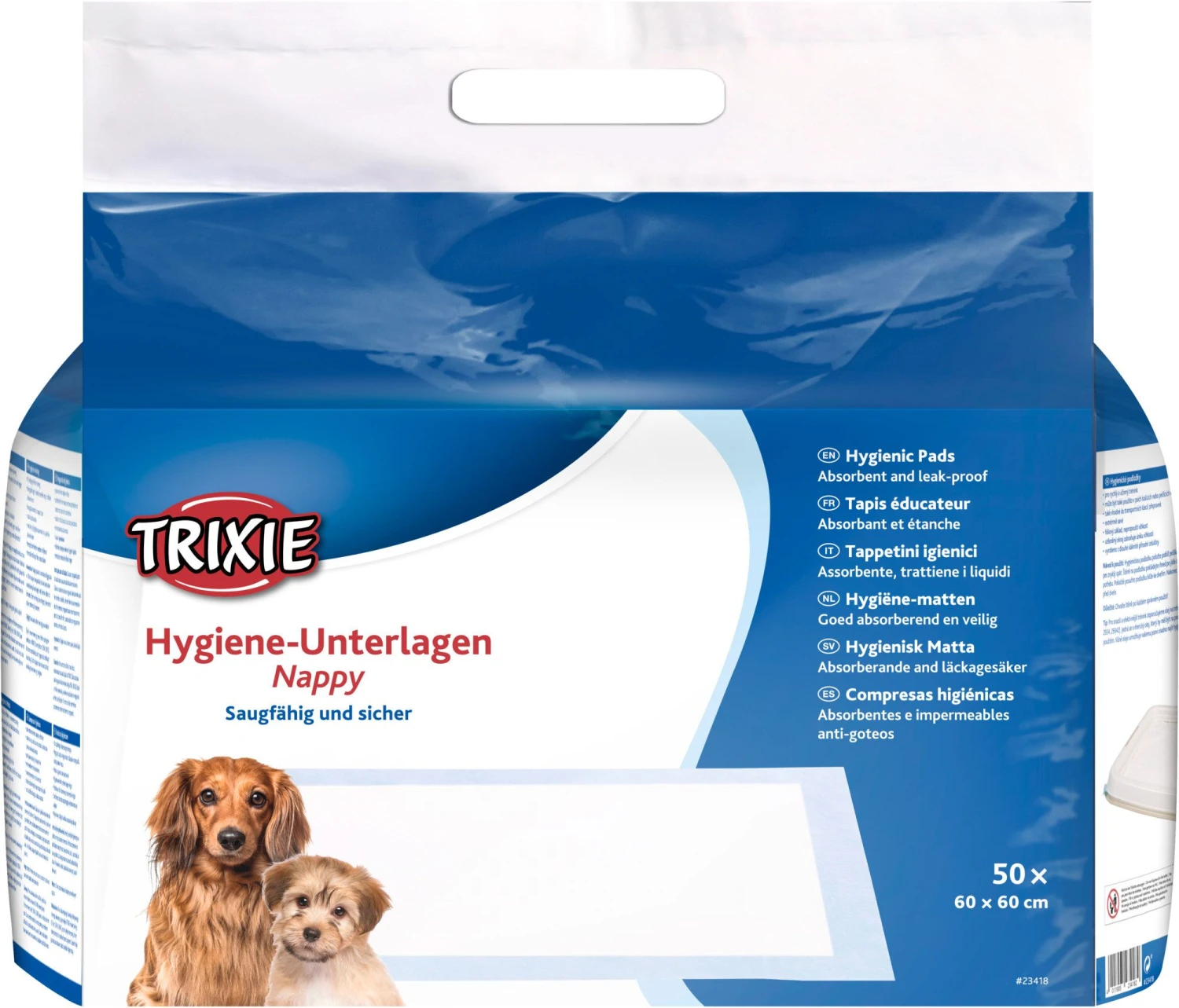 Trixie Hygiëne-onderlegger Nappy 60 × 60 Cm 50 St. 1 Trixie Hygiëne-onderlegger Nappy 60 × 60 Cm 50 St.