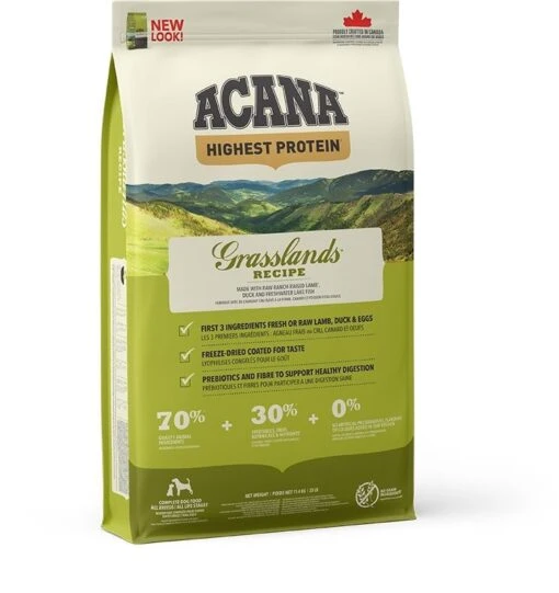 Acana High Proteïn Grasslands Hond 6kg -Royal Honden Aanbiedingen Winkel Acana Highest Protein Grassland Dog 2