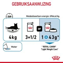 Royal Canin Light Weight Care Natvoer In Gravy Kattenvoer 12x85g -Royal Honden Aanbiedingen Winkel Royal Canin Light Weight Care Gravy Kat NL 09