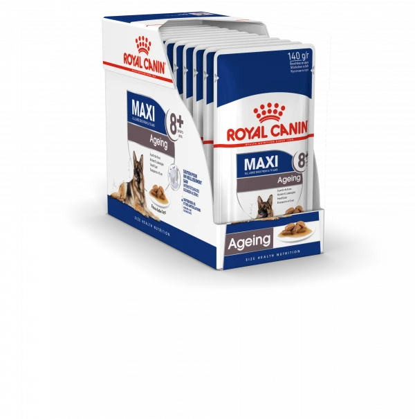 Royal Canin Maxi Ageing 8+ Hondenvoer 10x 140g 1 Royal Canin Maxi Ageing 8+ Hondenvoer 10x 140g