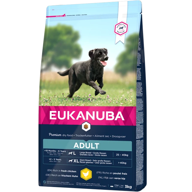 Eukanuba Adult Large Breed - Hondenvoer Met Kip - 15kg 1 Eukanuba Adult Large Breed - Hondenvoer Met Kip - 15kg