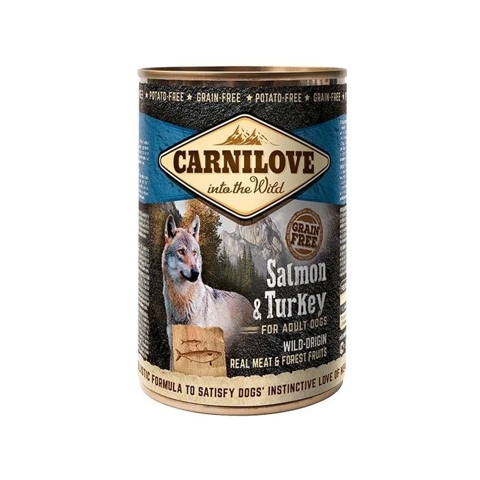 Carnilove Adult Zalm & Kalkoen Hondenvoer 12x400g 1 Carnilove Adult Zalm & Kalkoen Hondenvoer 12x400g