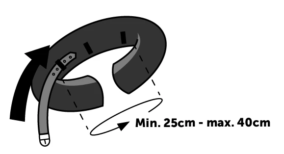 Flamingo Opblaasbare Hondenkraag Gofi M 3 Flamingo Opblaasbare Hondenkraag Gofi M - Afbeelding 3