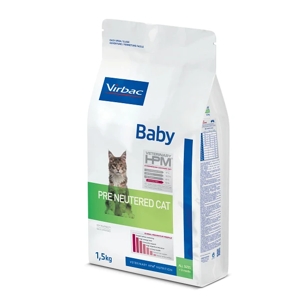 Virbac Veterinary Hpm Baby Pre Neutered - Kattenvoer - 1,5kg 2 Virbac Veterinary Hpm Baby Pre Neutered - Kattenvoer - 1,5kg - Afbeelding 2