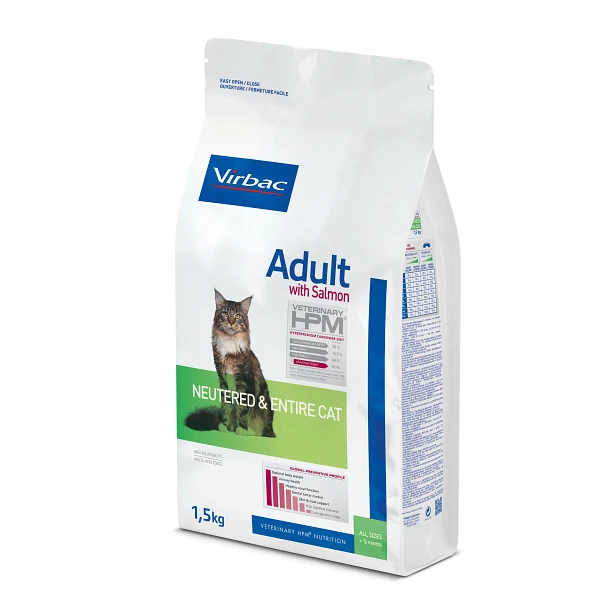 Virbac Veterinary Hpm Adult Neutered & Entire - Kattenvoer Met Zalm - 7kg 2 Virbac Veterinary Hpm Adult Neutered & Entire - Kattenvoer Met Zalm - 7kg - Afbeelding 2