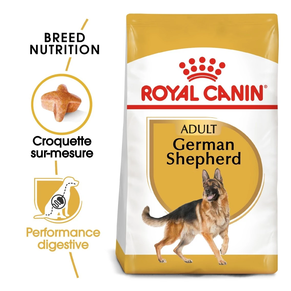 Royal Canin German Shepherd/Duitse Herder Adult - Hondenvoer - 11kg 3 Royal Canin German Shepherd/Duitse Herder Adult - Hondenvoer - 11kg - Afbeelding 3