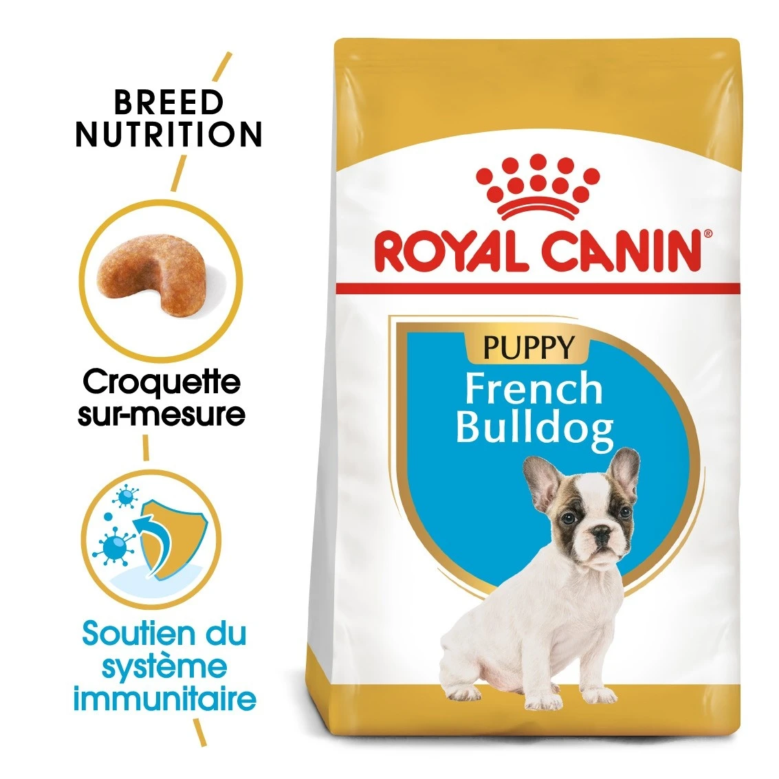 Royal Canin French Bulldog Puppy - Hondenvoer - 10kg 3 Royal Canin French Bulldog Puppy - Hondenvoer - 10kg - Afbeelding 3