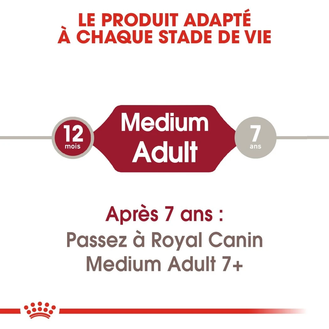 Royal Canin Medium Adult - Hondenvoer - 15kg 6 Royal Canin Medium Adult - Hondenvoer - 15kg - Afbeelding 6