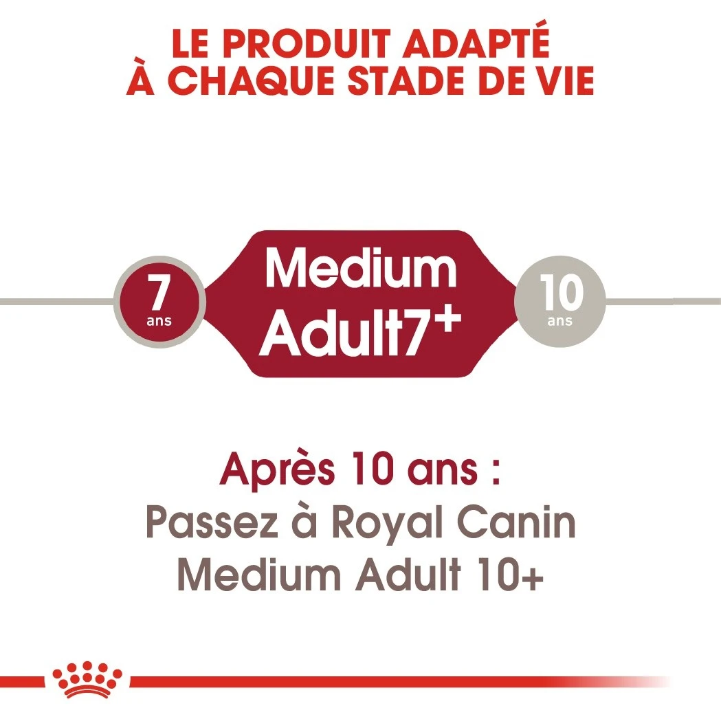 Royal Canin Medium Adult 7+ - Hondenvoer - 15kg 6 Royal Canin Medium Adult 7+ - Hondenvoer - 15kg - Afbeelding 6